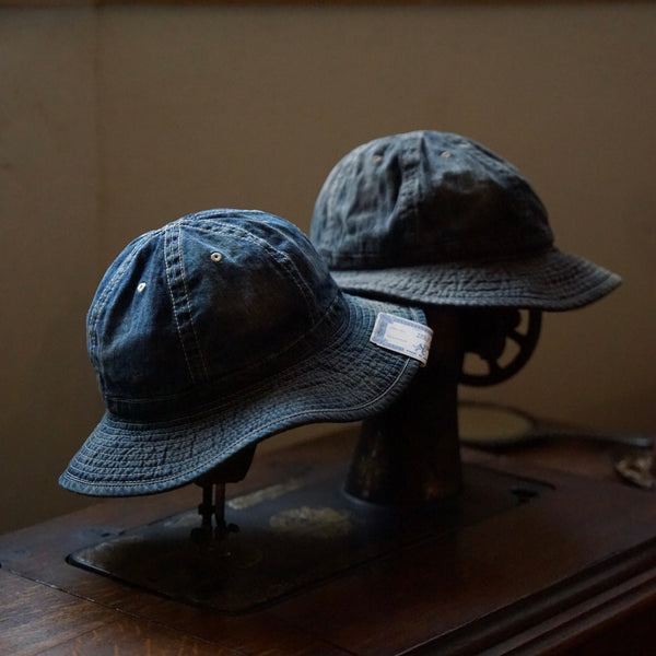 【D-00941/ VINTAGE DENIM FATIGUE HAT 】